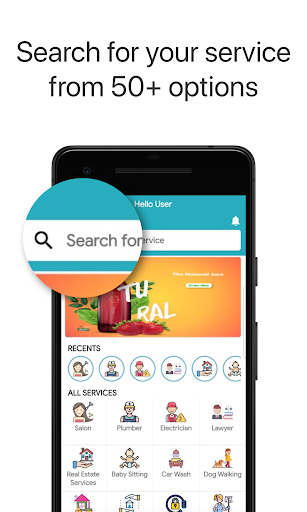 Android application Apporio Handyman screenshort