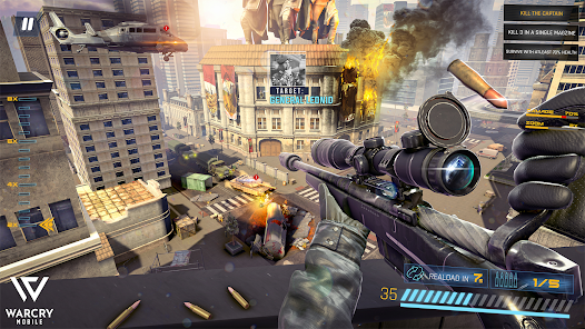 WarCry: FPS Sniper Missions 3D 1.1 APK + Mod (Free purchase) for Android