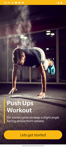 Android application Pushups Counter screenshort