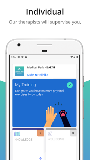 Android application Medical Park HEALTH screenshort