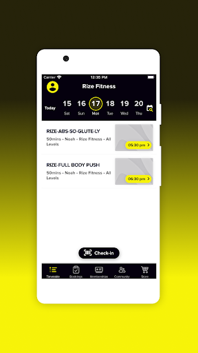 Rize Fitness Screen 2