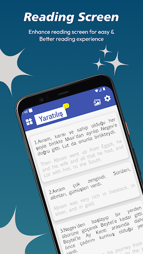 Android application Turkish English Bible screenshort