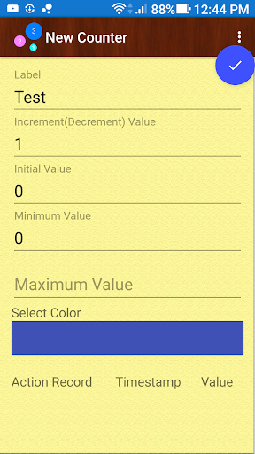 Android application Floating Counter screenshort