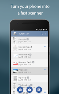 TurboScan: scan documents and