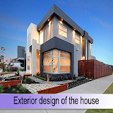 Exterior design of the house icon