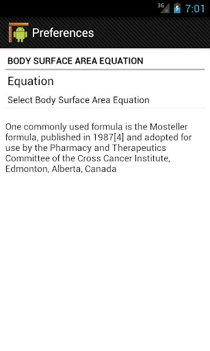 Body Surface and Mass Screen 3