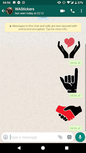 Hands stickers for WhatsApp Screen 3