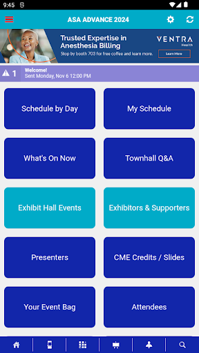 ASA My Meeting app Screen 2