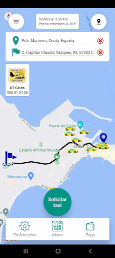 Radio Taxi Ceuta MBT Screen 3