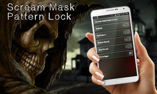 Scream Mask Pattern Lock
