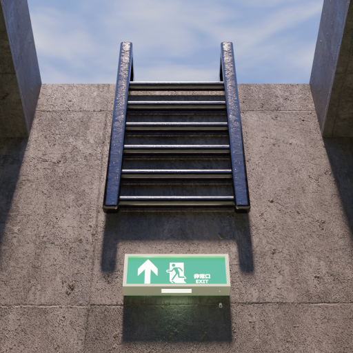 Escape game emergency exit logo