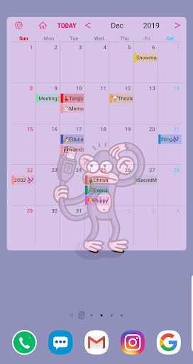 PAPA Memo Calendar Screen 3