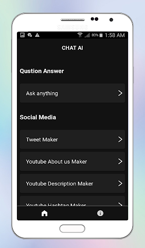 Android application CHAT AI - Ask AI Chatbot GPT screenshort