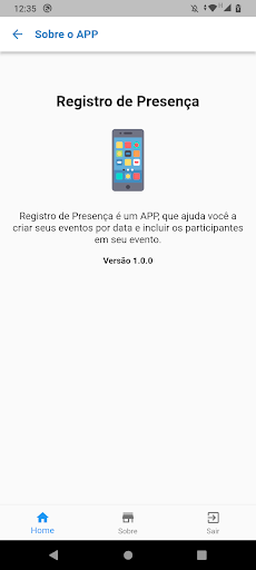Registro de Presença Screen 2