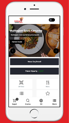 Android application Serdar Ülker Büfe screenshort