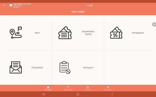 VBN Mobilā lietotne Screen 3