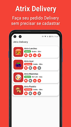 Android application Atrix Delivery screenshort