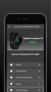 Garmin Forerunner 55 Guide 1 APK + Mod (Unlimited money) إلى عن على ذكري المظهر