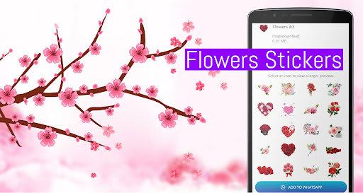 Flowers Stickers for WhatsApp