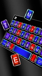 Neon Metal Color Keyboard Back
