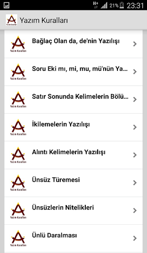 Yazım Kuralları Screen 3