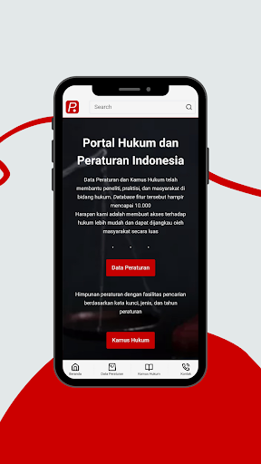 Android application Paralegal.id – Data Peraturan screenshort