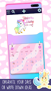 Unicorn Diary With Lock  screenshots 4