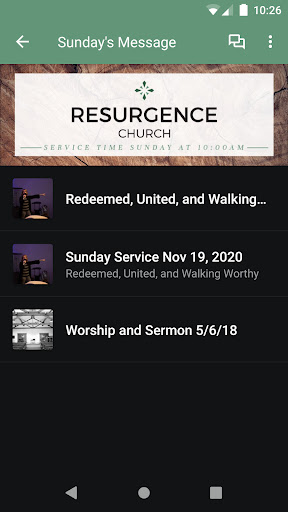 Resurgence Church Otsego Screen 2