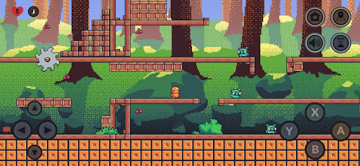 Golden Chamber Platform Game Screen 2