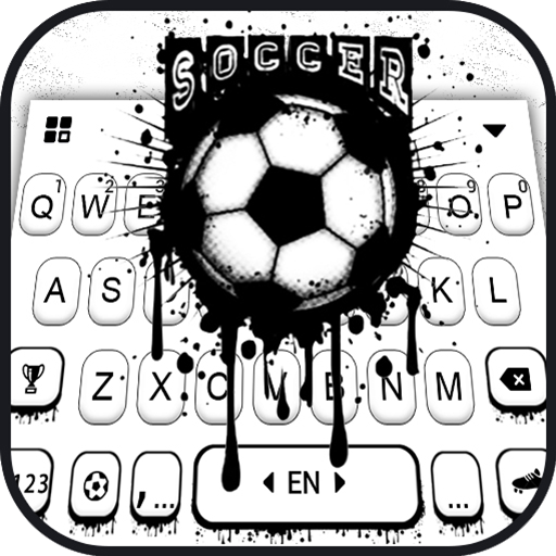 Soccer Doodle Drip Keyboard Th  Icon