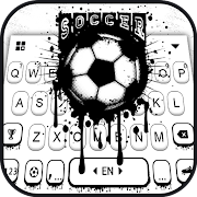 Soccer Doodle Drip Keyboard Theme