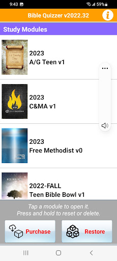 Android application Bible Quizzer screenshort