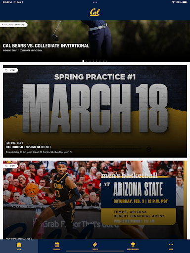 Screenshot of California Golden Bears
