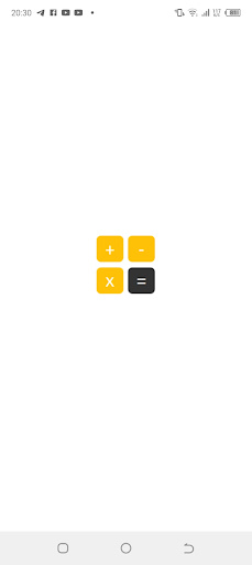 Android application Basic Calculator screenshort