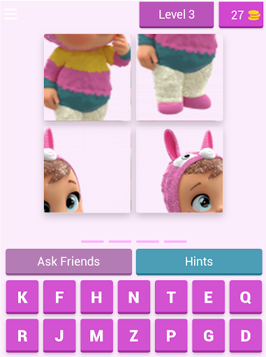 Android application Guess the dear in tears screenshort