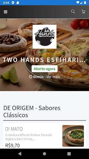 Android application Two Hands Esfiharia Artesanal screenshort