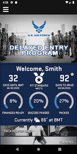 Android application USAF Delayed Entry Program screenshort