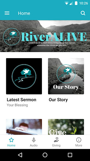 Android application RiverALIVE screenshort