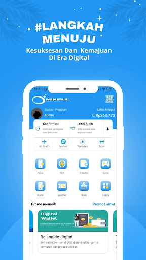 Android application Minipul: Pulsa, PPOB & Kuota screenshort
