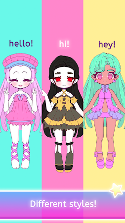 Game screenshot Mimistar dress up chibi doll hack