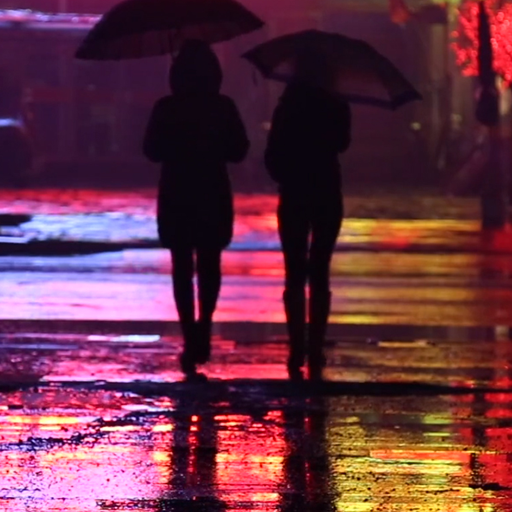 rainy night wallpaper logo