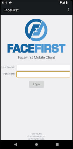 Android application FaceFirst Mobile screenshort