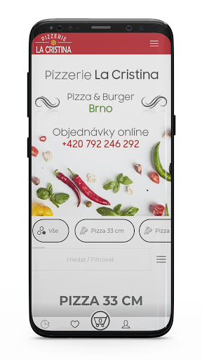 Android application Pizzerie La Cristina screenshort