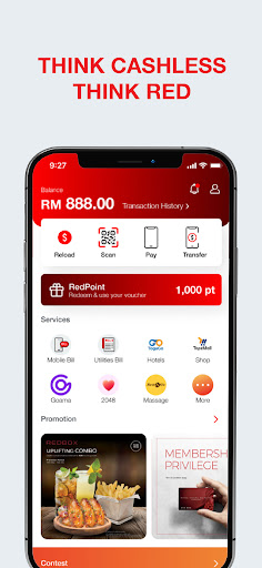 Android application Redpay - eWallet Malaysia screenshort