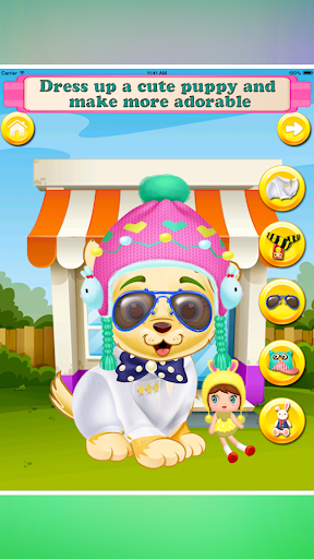 Screenshot of puppy newborn babyshower Games