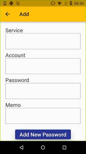 EasyPasswordManager Screen 2