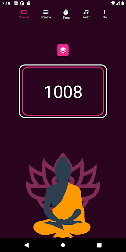 Android application Meditation Counter - Pro screenshort