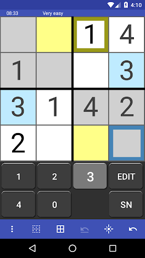 Android application M-Sudoku screenshort