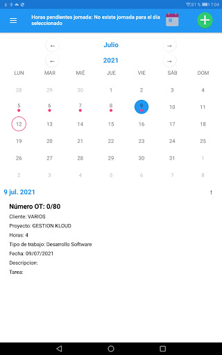 GESTIÓN APP Screen 3