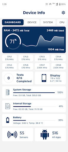 Phone Info & Hardware Specs Screenshot 1 - AppWisp.com